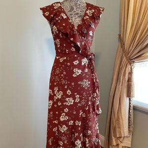 Max Studio High-Low Wrap Dress (XS)